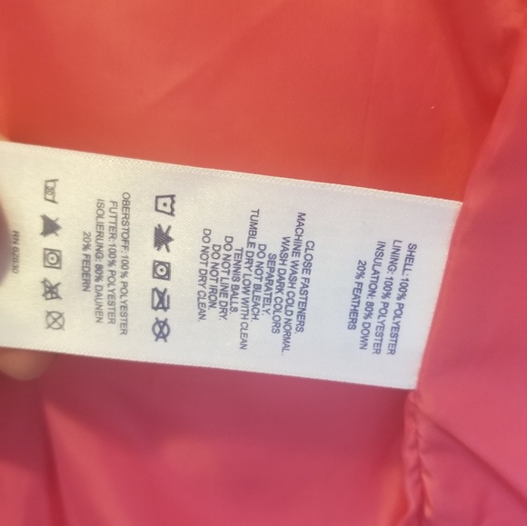 Land's End Pink Down Vest - Picture 5 of 6